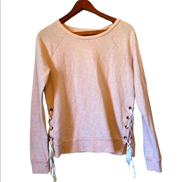aerie Tops - Aerie Brand Light Pink Tied Sweatshirt